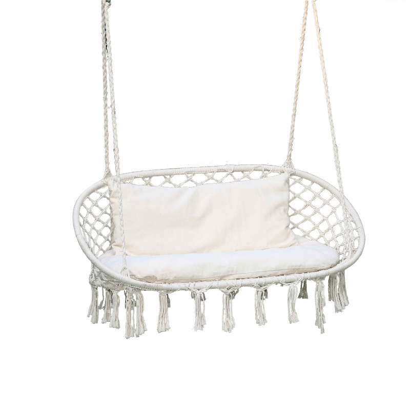 Linder Exclusiv Double Hanging Rocking Chair Beige