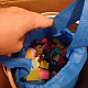 Wooden blocks with city mat 100 pcs 6DZ153 - SECOND QUALITY