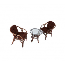 Aga Rattan set SITA Choco Dark Brown