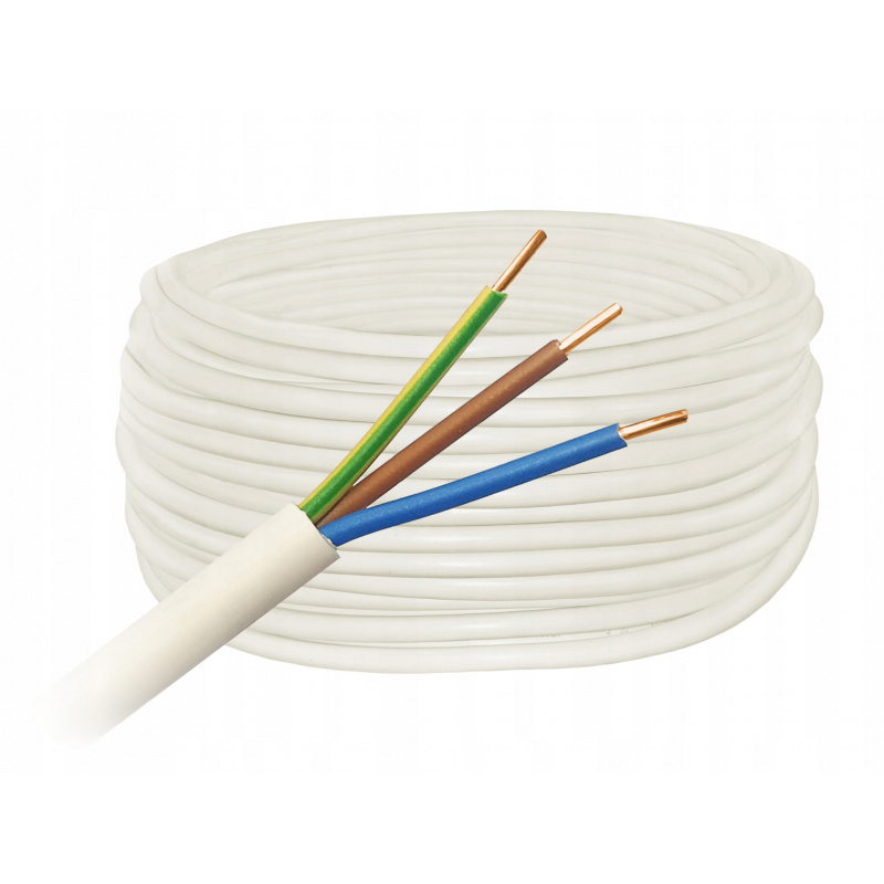 Electric cable YDY round wire 3x1.5 mm