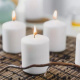 Set of 8 candles - White