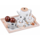 Wooden tea set with tray ZA4124