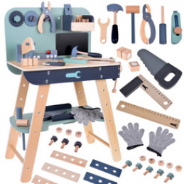 Wooden workshop for a little DIY enthusiast tools for children ZA5616 universal