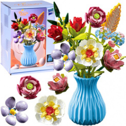 Technical blocks SERIES: Bouquet of 8 wildflowers in a vase 691-ele ZA5892 universal