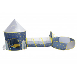 Aga4Kids Children's play tent with climbing tunnel Blue