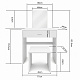 Aga Dressing table with stool MRDT13-MW