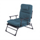 Linder Exclusiv Folding Lounger 2-in-1 Black/Blue