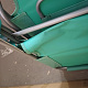 Aga Garden Reclining Lounger with Canopy Light Green 6DAZ487 - SECOND QUALITY