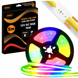 LED strip RGB COB 12V - 450D - 15W/m - IP20 - 5m
