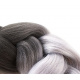 Hair Cane synthetic hair Ombre grey ISO