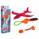 Red Airplane 2-in-1 Set with Launcher