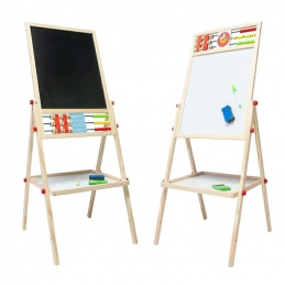 B9C3A ROTATING BOARD WOOD + ABACUS