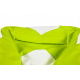 Aga Sofa bag BALL XXXL White - Light green + footrest