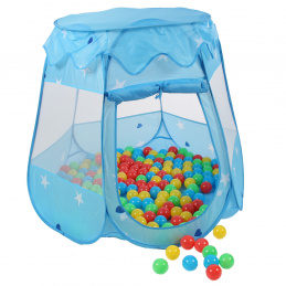 Kiduku Children's play tent with balls Blue