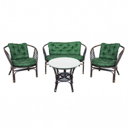 Aga Ratan Set Bahama Dark Brown/Green