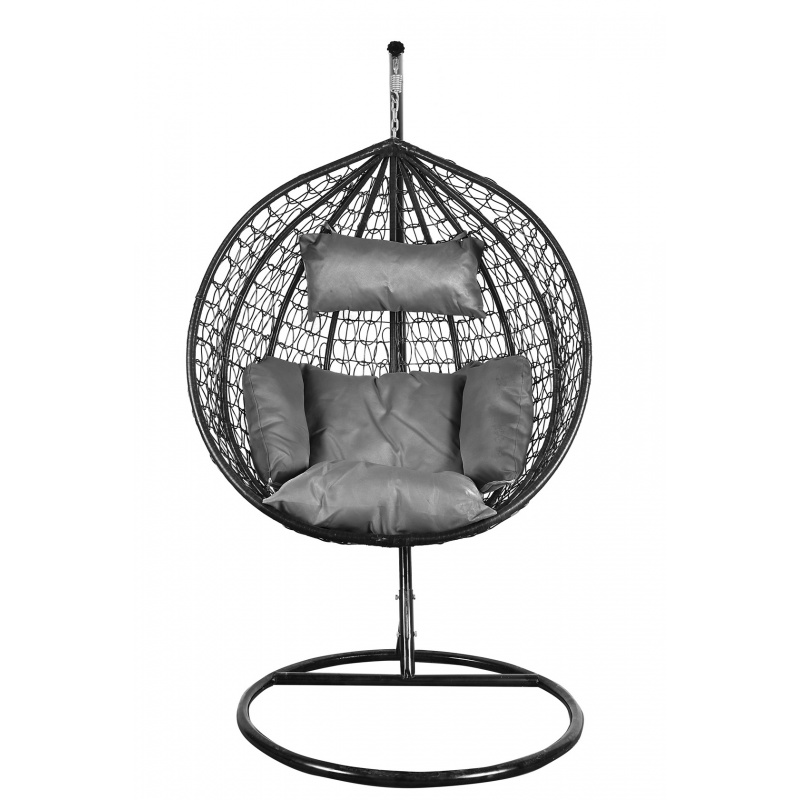 Aga Hanging armchair ORTA Black - Grey