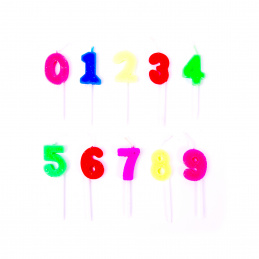 Aga4Kids Cake Candles Numbers