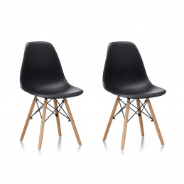 Aga 2x Dining Chair Black