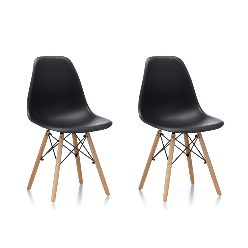 Aga 2x Dining Chair Black