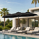 Linder Exclusiv Garden Parasol 300x150x220 cm Dark Grey