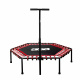 Aga FITNESS Trampoline 130 cm Red + handle