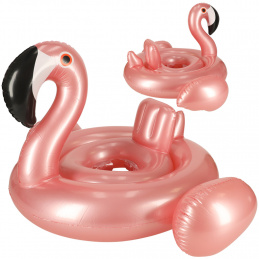 Aga Inflatable ring with seat for children Flamingo