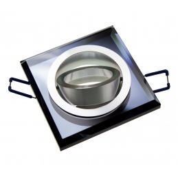 BERGE suspended ceiling spot light BRG71001 - glass - square - black