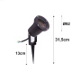 Recessed LED garden spotlight EC79018 for GU10 bulb