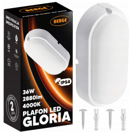 Surface-mounted ceiling LED light 36W - neutral white