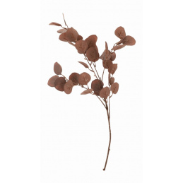 Artificial Plant Branch Eucalyptus Leaves 90 cm Height Brown LIKE REAL