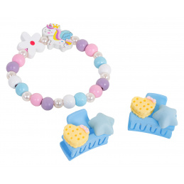 Unicorn Jewelry Set White Flower