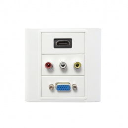 K415H WALL-MOUNTED. AV HDMI VGA CINCH PLUG