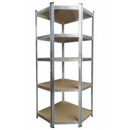 Aga Corner Metal Shelf 180x70x40 cm 5 Shelves
