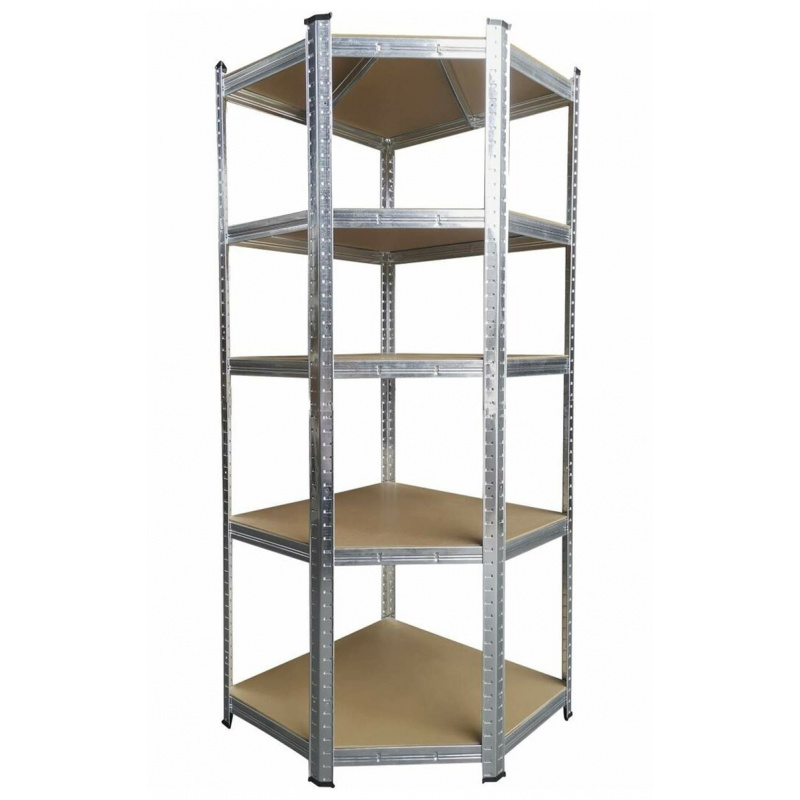 Aga Corner Metal Shelf 180x70x40 cm 5 Shelves