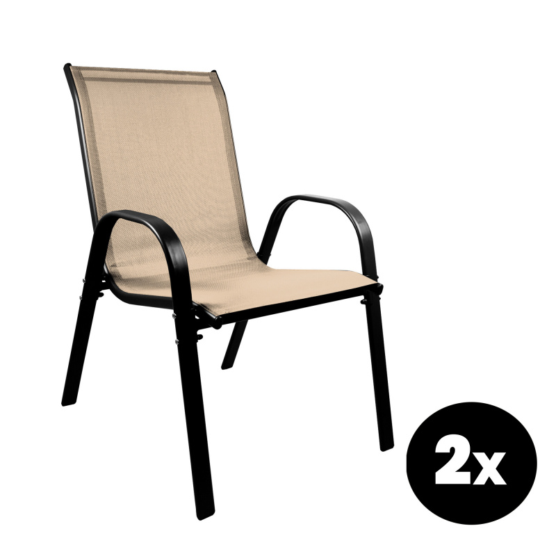 Aga 2x Garden Chair MR4400BE-2 Beige
