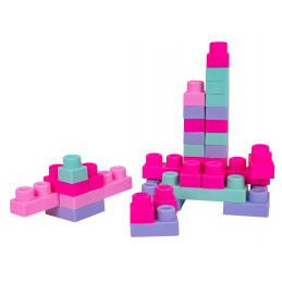 Set of Soft Blocks 32 pcs. Pink + Suitcase