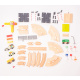 Aga4Kids Wooden Train Set 36 Pieces DS5642