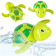 Green screw-on bath water turtle