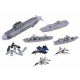 Set of aircraft and ships in naval battle ZA3812