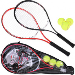 Tennis Rackets Sports Set 2 x Racket 3 x Balls Case SP0820 Universal