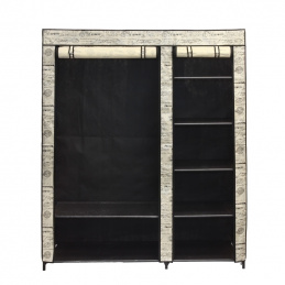 SZA1 LARGE TEXTILE WARDROBE HANGERS SHELVES