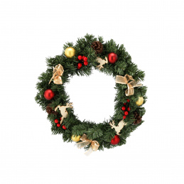 Aga Christmas Wreath 40 cm Red-Gold