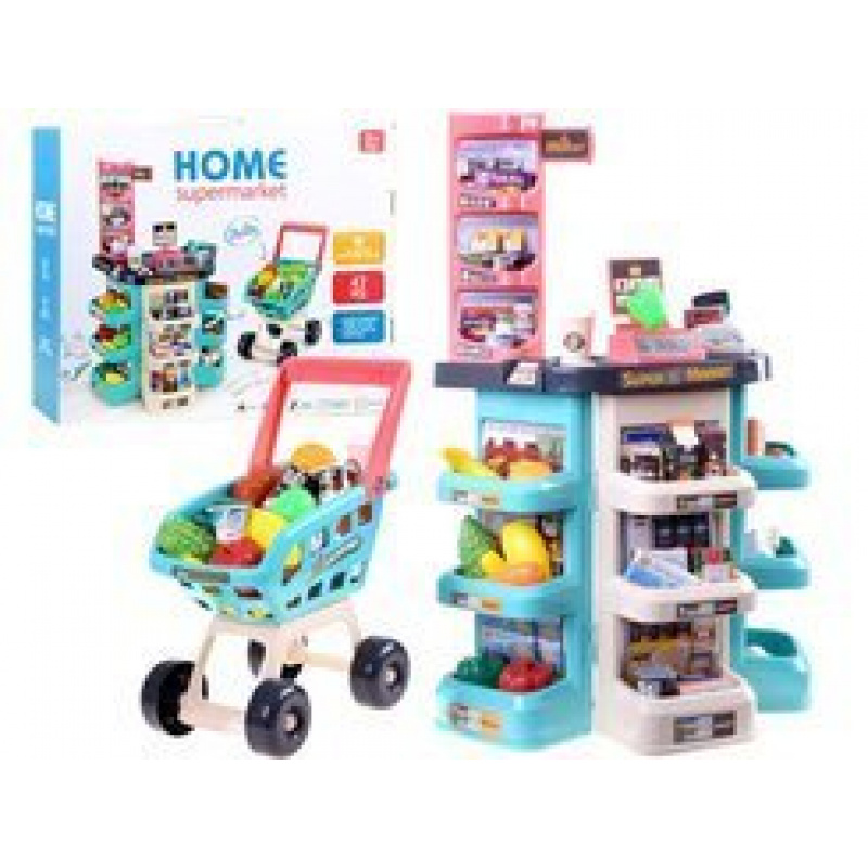 Supermarket with shopping trolley ZA3174