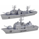 Set of aircraft and ships in naval battle ZA3812
