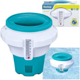 Bestway Chemical Dispenser with Built-in Thermometer Pool Floater 58701 Universal