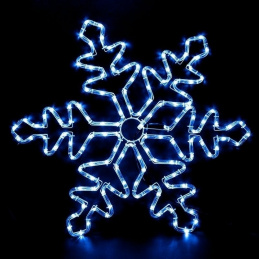 E12C1 LIGHTS SNOWFLAKE LED STRING 65CM BLUE