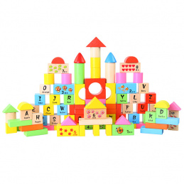 Aga4Kids Wooden blocks 100 pcs