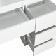 Aga Dressing Table with Mirror and Lighting Matte White