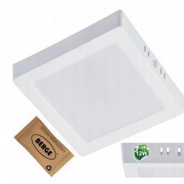 Surface-mounted square LED panel 12W - 1320lm - neutral color