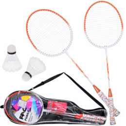 Complete Badminton Set Rackets + 2 x Shuttlecocks Case SP0819 Universal